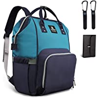 Hafmall Mochilas para Pañales de Viaje Impermeable para Bebés- Elegante Bolsos para Pañales de Gran Capacidad con…